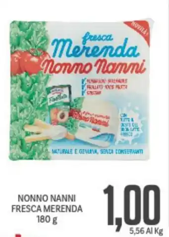 Supermercati Piccolo Nonno Nanni Fresca Merenda 180 g offerta
