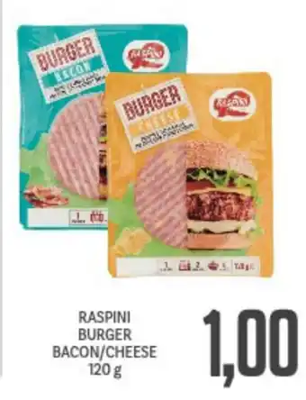 Supermercati Piccolo Raspini Burger Bacon/Cheese 120 g offerta