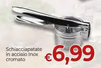 Schiacciapatate in acciaio Inox cromato