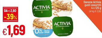 Galassia Danone Activia Gusti Assortiti 4 x 125 g offerta