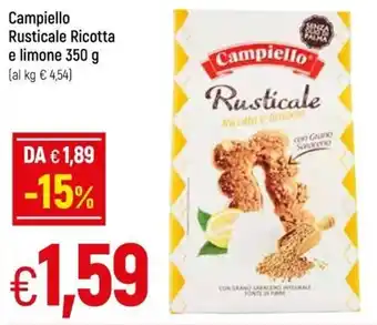Galassia Campiello Rusticale Ricotta E Limone 350 g offerta