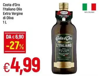 Galassia Costa D'Oro I'Italiano Olio Extra Vergine di Oliva 1 L offerta