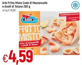 Galassia Arbi Fritto Misto Code di Mazzancolle e Anelli di Totano 280g offerta