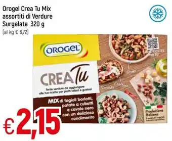 Galassia Orogel Crea Tu Mix assortiti di Verdure Surgelate 320g offerta