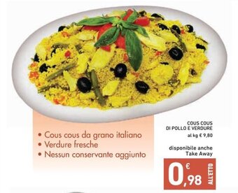 Spazio Conad Cous Cous Di Pollo e Verdure offerta