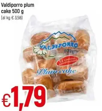 Galassia Valdiporro Plum Cake 500 g offerta