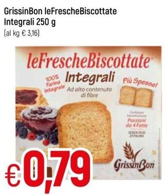 GrissinBon LeFrescheBiscottate Integrali 250 g
