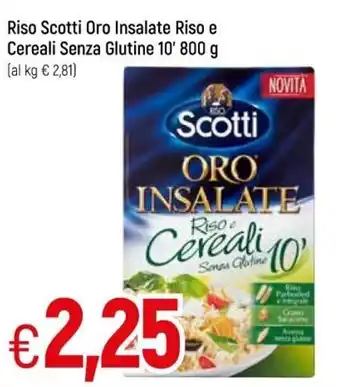 Galassia Riso Scotti Oro Insalate Riso E Cereali Senza Glutine 10' 800 g offerta