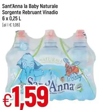 Galassia Sant'Anna La Baby Naturale Sorgente Rebruant Vinadio 6 x 0.25 L offerta