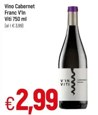 Galassia Vino Cabernet Franc V'In Viti 750 ml offerta