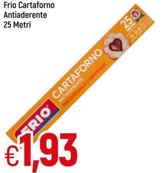 Galassia Frio Cartaforno Antiaderente 25 Metri offerta