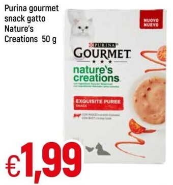 Galassia Purina Gourmet Snack Gatto Nature's Creations 50 g offerta