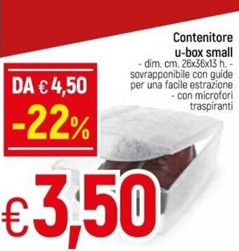 Galassia Contenitore U-Box Small offerta