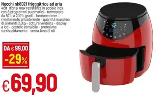 Galassia Necchi NK8021 Friggitrice Ad Aria offerta