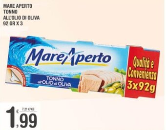 Super Carni Mare Aperto Tonno All'Olio di Oliva 92 gr x 3 offerta
