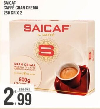 Saicaf Caffè Gran Crema 250 gr x 2
