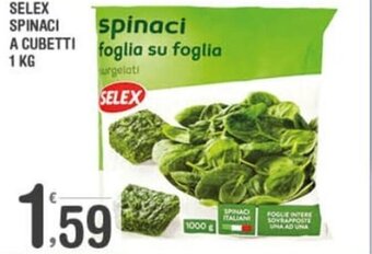 Super Carni Selex Spinaci A Cubetti 1 kg offerta