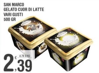 Super Carni San Marco Gelato Cuor di Latte Vari Gusti 500 gr offerta