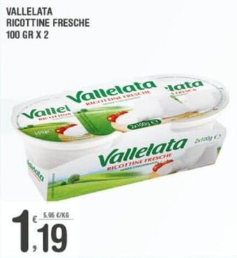 Super Carni Vallelata Ricottine Fresche 100 gr x 2 offerta