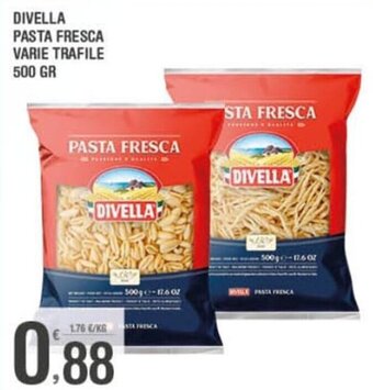 Super Carni Divella Pasta Fresca Varie Trafile 500 gr offerta