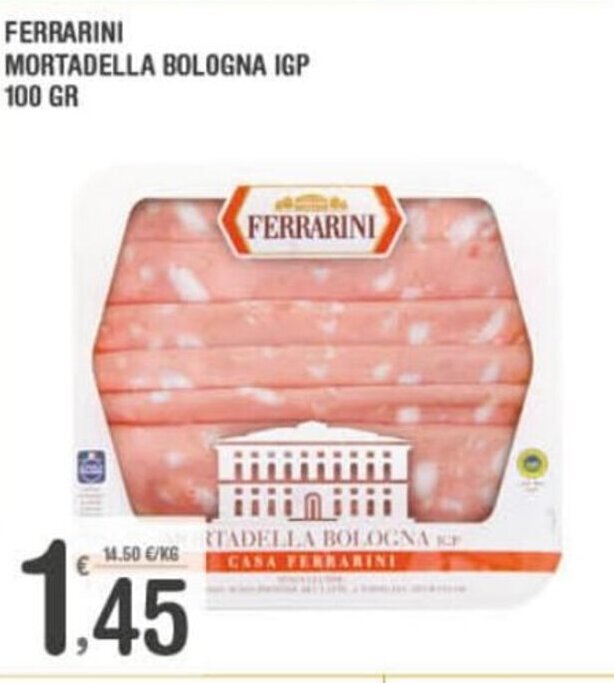 Ferrarini Mortadella Bologna IGP 100 gr offerta di Super Carni