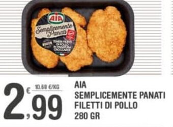 Aia Semplicemente Panati Filetti di Pollo 280 gr