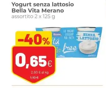 Coop Yogurt senza lattosio Bella Vita Merano 2 x 125g offerta