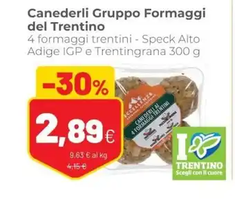 Coop Canederli Gruppo Formaggi del Trentino 300g offerta