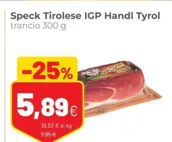Coop Speck Tirolese IGP Handl Tyrol 300g offerta