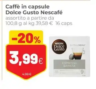 Coop Nescafé Caffè in capsule Dolce Gusto 8g offerta