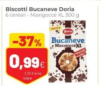 Coop Biscotti Bucaneve Doria 6 cereali 300g offerta