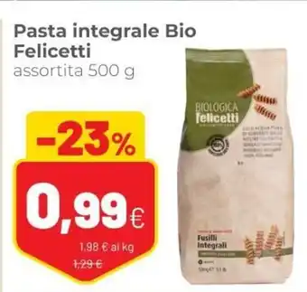 Coop Pasta integrale Bio Felicetti 500g offerta