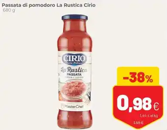 Coop Cirio La Rustica Passata di pomodoro 680g offerta