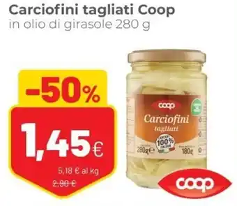 Coop Coop Carciofini tagliati in olio di girasole 280g offerta