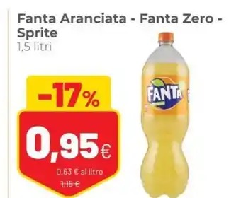 Coop Fanta Aranciata-Fanta Zero-Sprite 1,5litri offerta