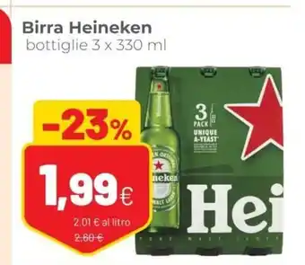Coop Birra Heineken 3 x 330ml offerta