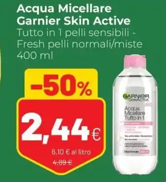 Coop Acqua Micellare Garnier Skin Active 400ml offerta