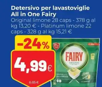 Coop Fairy Detersivo per lavastoviglie All in One offerta