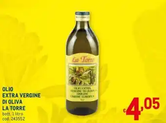 Metro La Torre Olio Extra Vergine Di Oliva 1 litro offerta