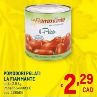 Metro La Fiammante Pomodori Pelati 2,5kg offerta