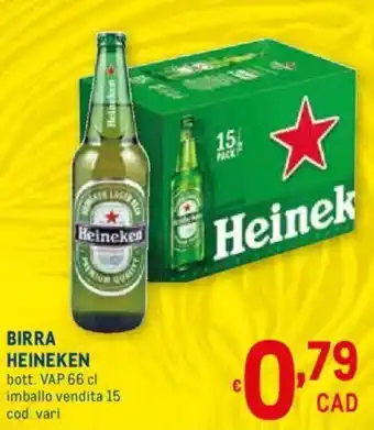 Metro Heineken Birra 66cl offerta