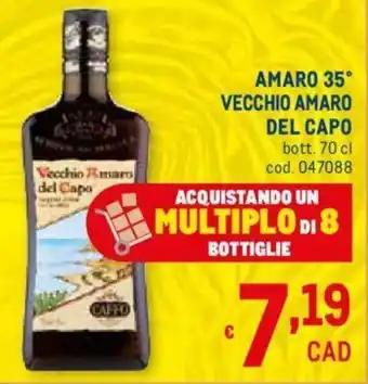 Metro Vecchio Amaro del Capo Amaro 35 70cl offerta