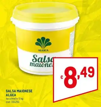 Metro Algea Salsa Maionese 5kg offerta