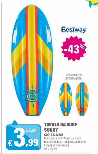 Rocco Giocattoli Tavola da surf sunny offerta