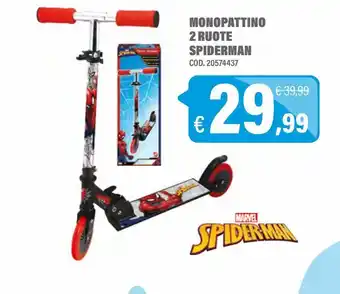 Monopattino 2 ruote spiderman