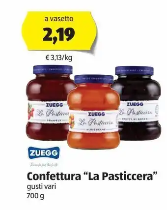 ALDI Confettura "la pasticcera " zuegg offerta