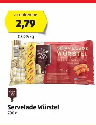 ALDI Wurstel il tagliere del re offerta