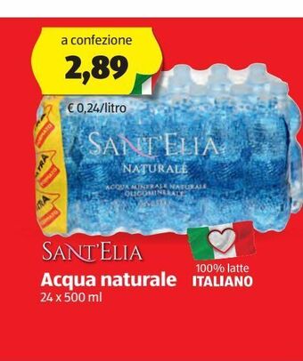 ALDI Acqua naturale sant'elia offerta