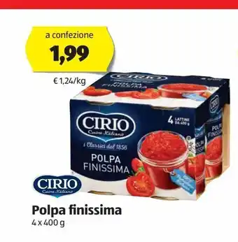 ALDI Polpa finissima cirio offerta