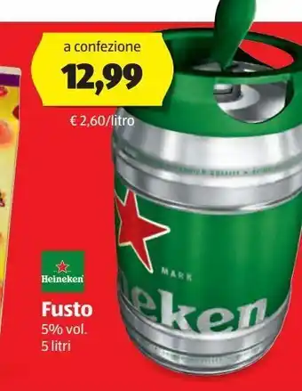 ALDI Fusto heineken offerta